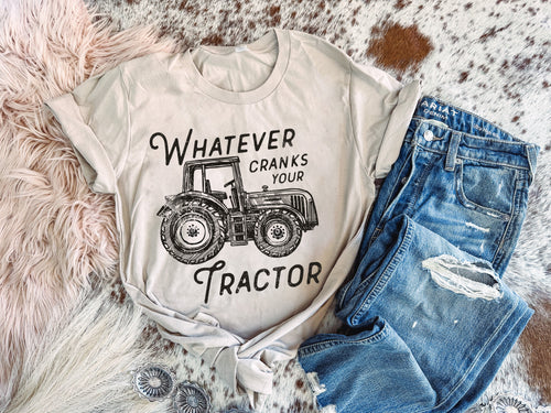 Cranks Your Tractor - Graphic Top-110 GRAPHIC TEE-Adelyn Elaine's-Adelyn Elaine's Boutique, Women's Clothing Boutique in Gilmer, TX
