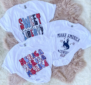 America - Graphic Top-110 GRAPHIC TEE-Adelyn Elaine's-Adelyn Elaine's Boutique, Women's Clothing Boutique in Gilmer, TX