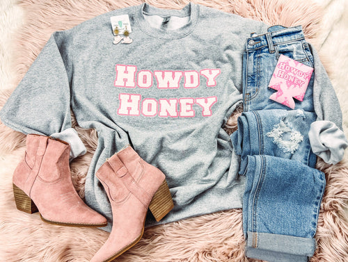 Howdy Honey - Graphic Top-112 SWEATERS & CARDIGANS-Adelyn Elaine's-Adelyn Elaine's Boutique, Women's Clothing Boutique in Gilmer, TX