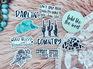 COUNTRY - Sticker-402 MISC GIFTS-Adelyn Elaine's-Adelyn Elaine's Boutique, Women's Clothing Boutique in Gilmer, TX