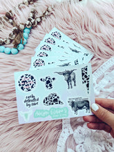 Load image into Gallery viewer, Cow - Sticker Sheet-402 MISC GIFTS-Adelyn Elaine&#39;s-Adelyn Elaine&#39;s Boutique, Women&#39;s Clothing Boutique in Gilmer, TX
